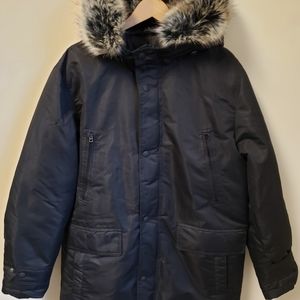 Lucky Brand Fur Trim Puffer Jacket